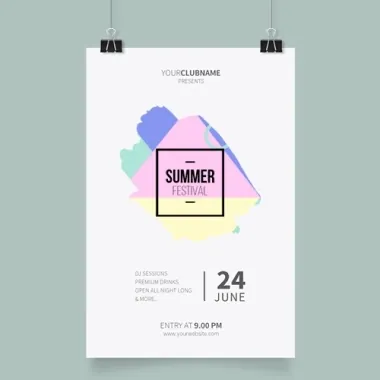 Event poster design made in the Cmsmart product designer