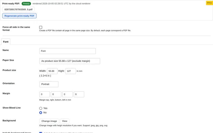 Print-ready files: Print-ready file