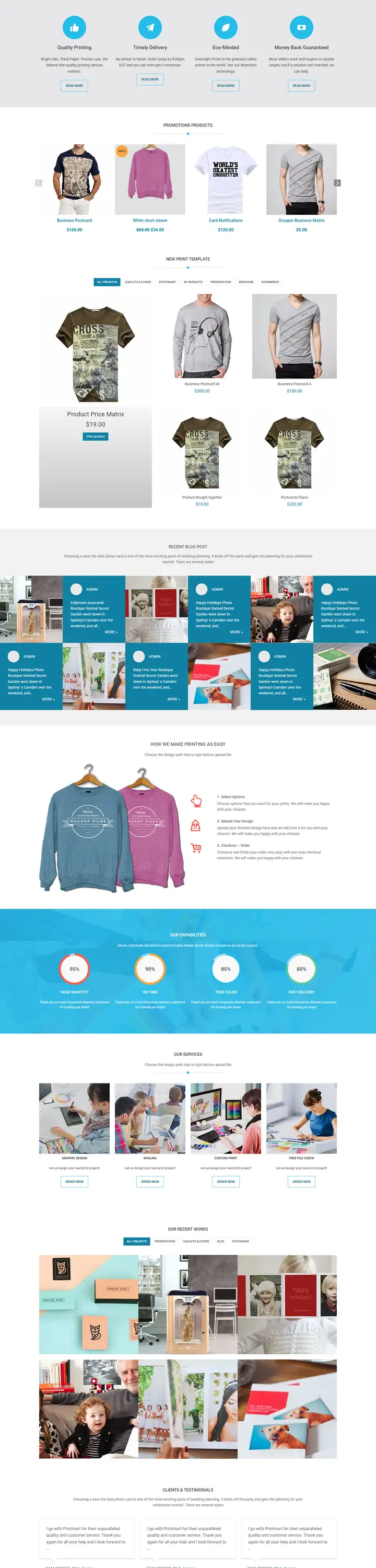 Cmsmart T-Shirt Store home page