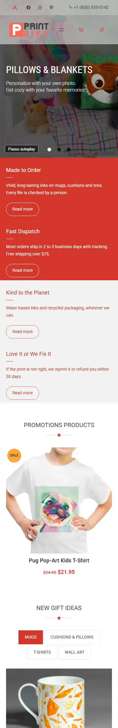 Cmsmart Gift Store on a phone