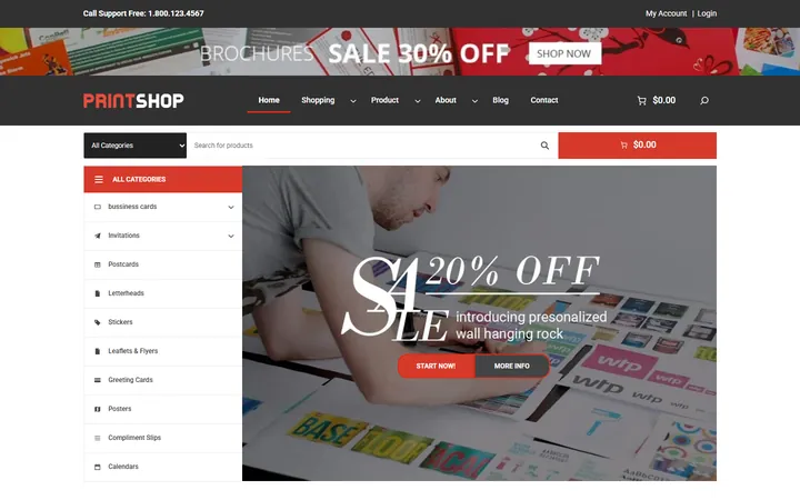 Block-based, responsive storefront: Browse
