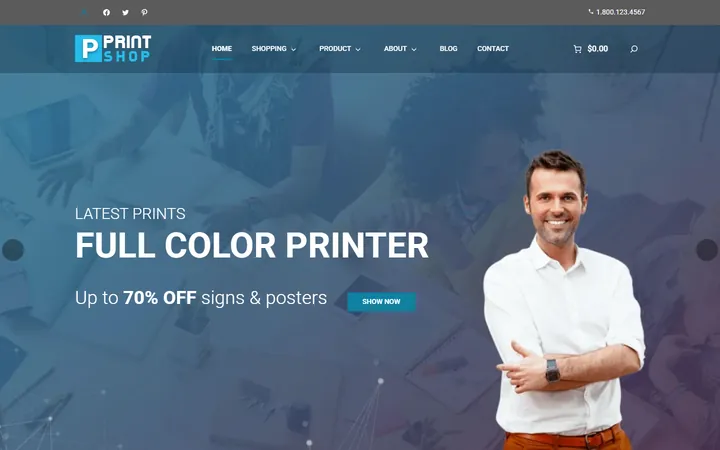 Block-based, responsive storefront: Browse
