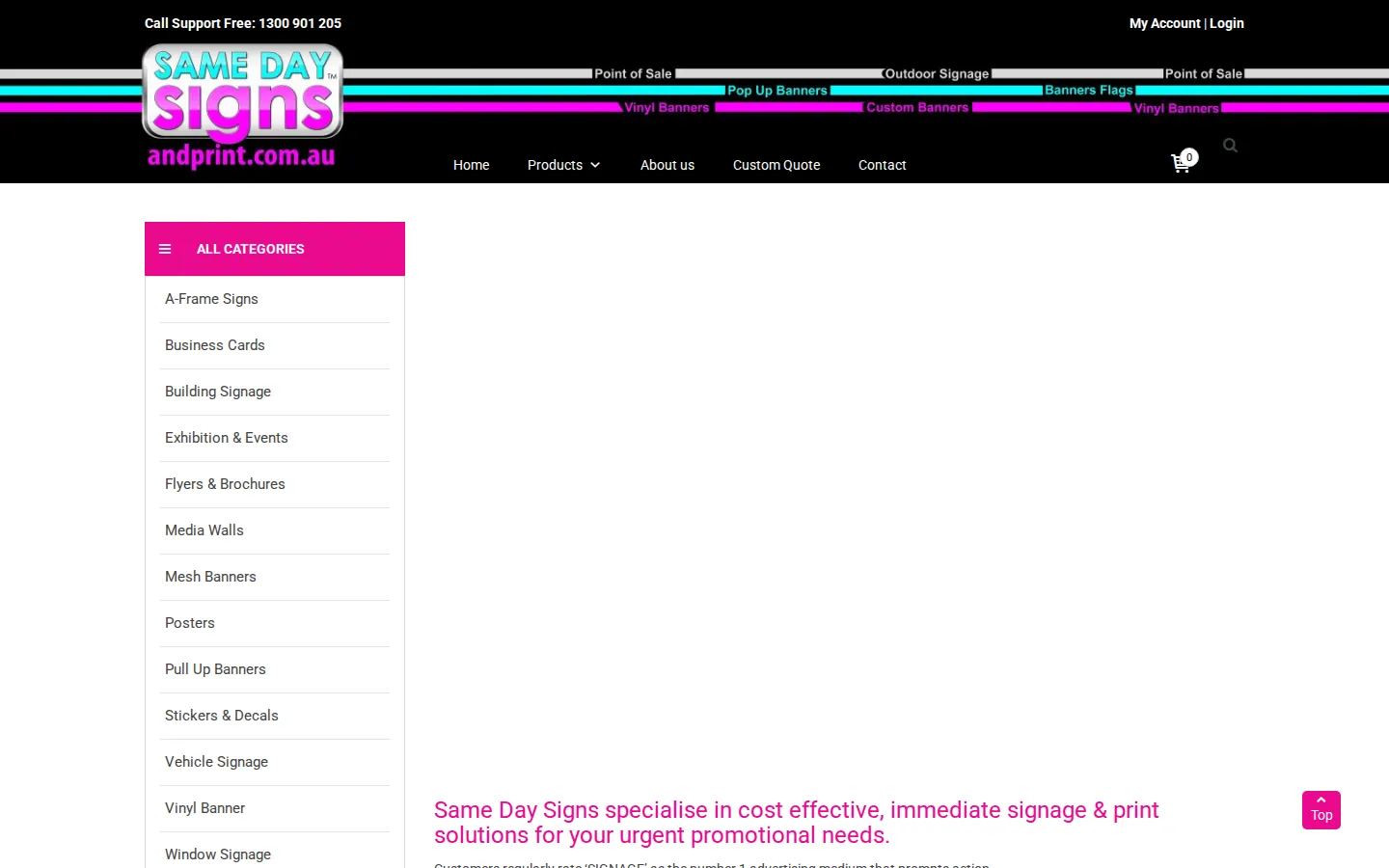 Business Transformation for Seamless Signage Ordering and Customization