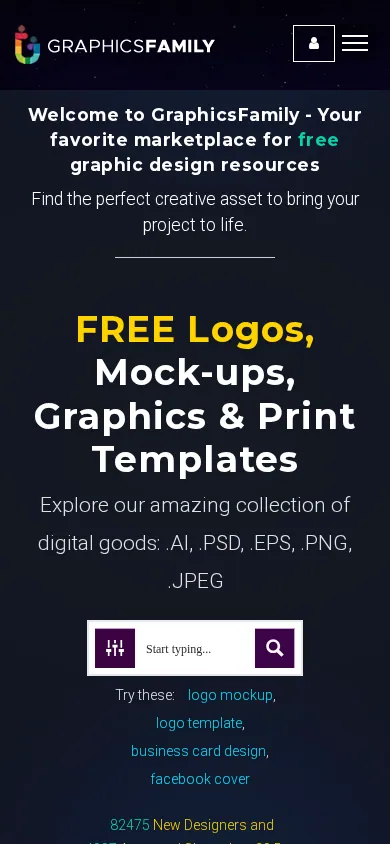 Home page of E-commerce Solution for Personalized Product Design and Ordering on a phone