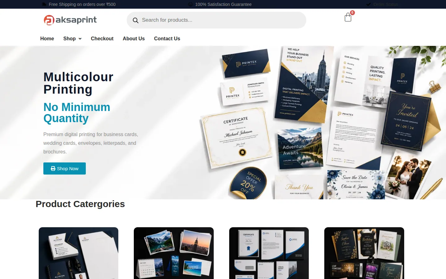 Enhanced Online Ordering Experience for Print Services Business