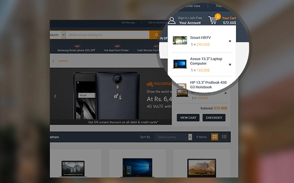 WooCommerce Ajax Cart