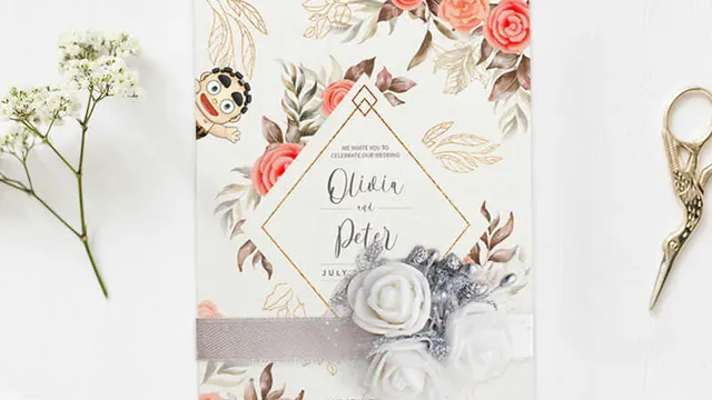 Invitation cards product page on a live client print store